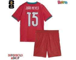 Portugal Joao Neves #15 Hjemmebanesæt Børn VM 2026 Kort ærmer (+ korte bukser)